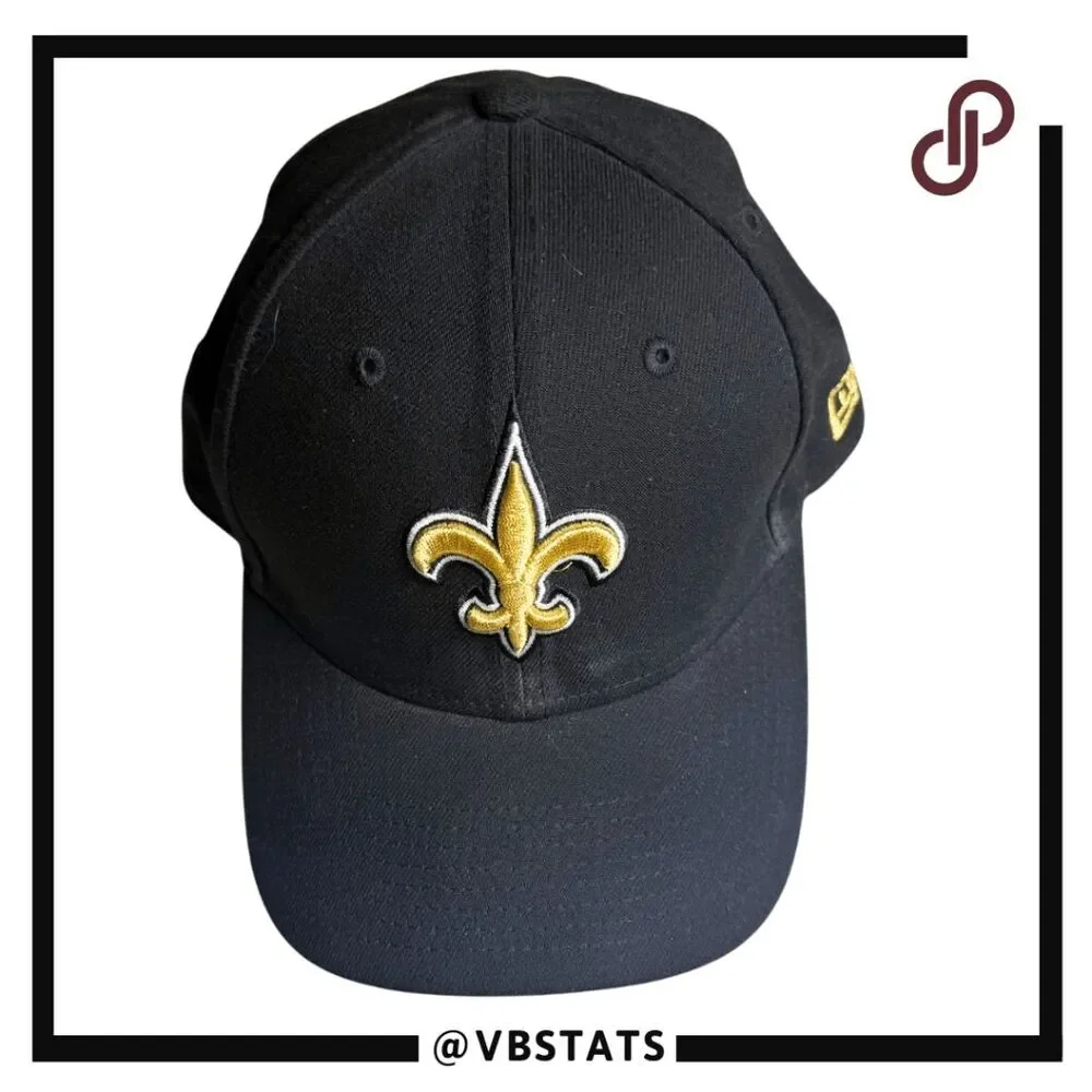 New Era Mens NFL 9Forty New Orleans Saints Fleur de Lis‎ Baseball Cap Black OS